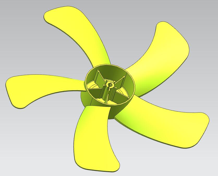 风扇叶片注塑模具设计三维+CAD+说明书