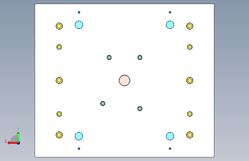 风扇叶片注塑模具设计三维+CAD+说明书 背面视图