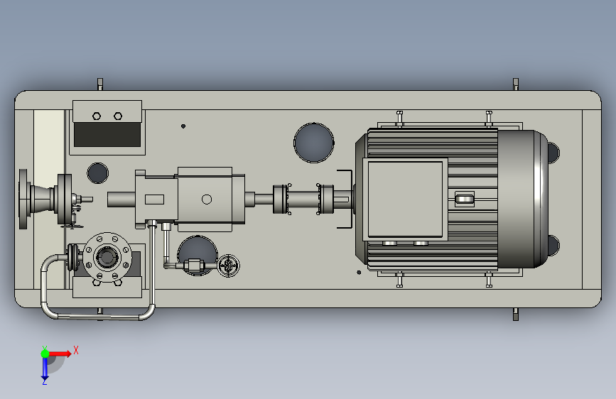 高温高压离心泵化工流程泵洗油泵高压泵三维Stp