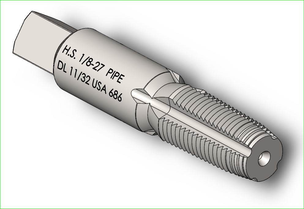 锥形右管螺纹丝锥