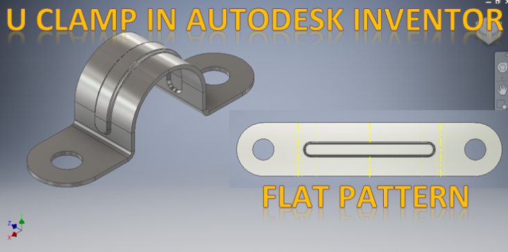 Autodesk Inventor 钣金中的 U 形夹具