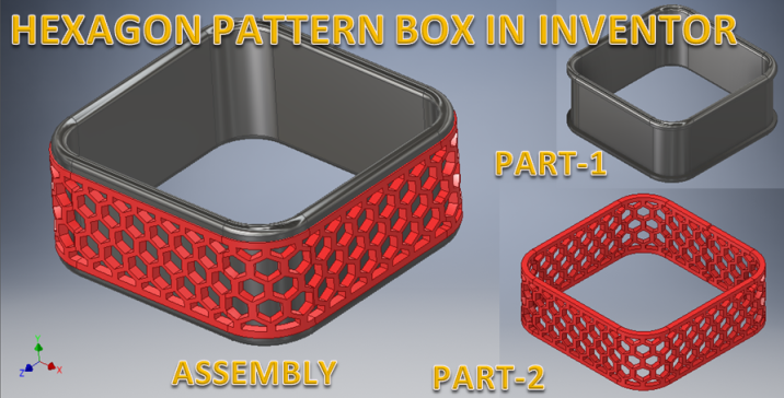 Autodesk Inventor 中的六边形图案框