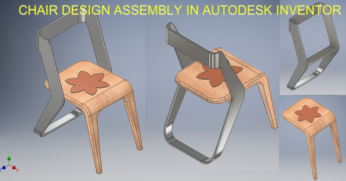 Autodesk Inventor 中的椅子设计部件