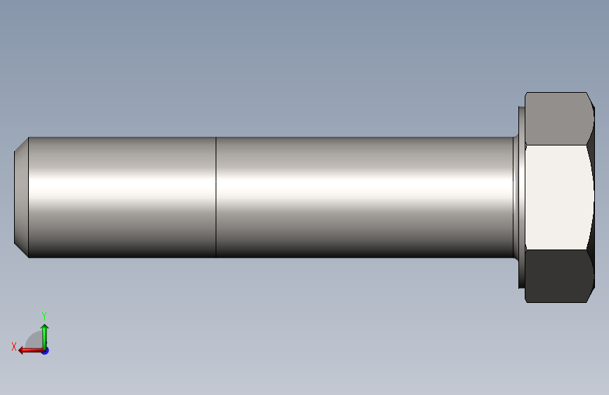 GB/T5780-2000六角头螺栓C级M12×50 背面视图