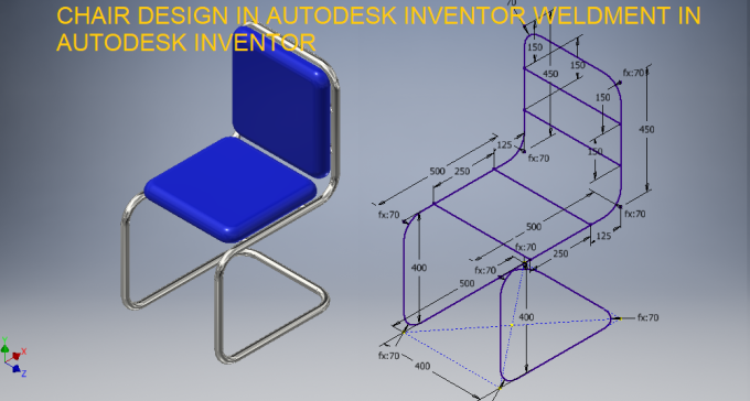 Autodesk Inventor 教程椅子设计