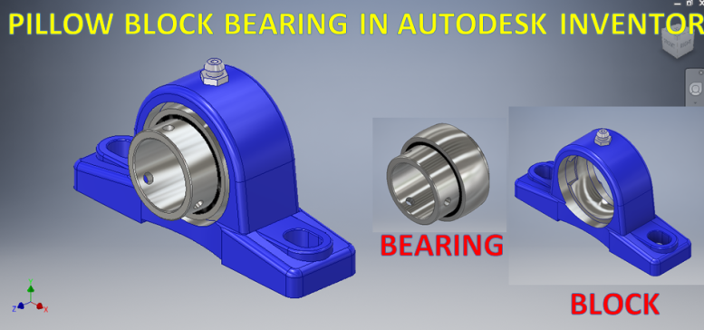 Autodesk Inventor 中的基座轴承