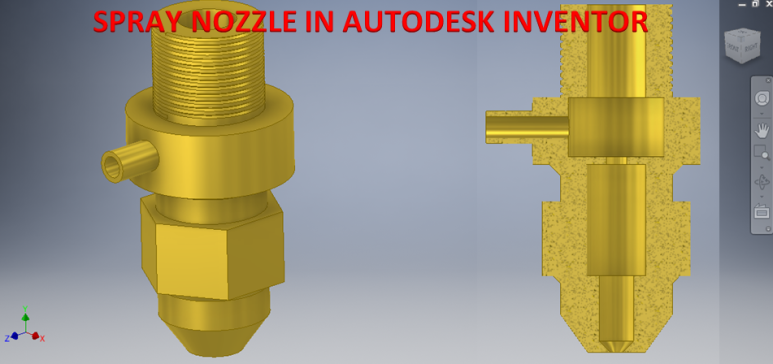 Autodesk Inventor 中的喷嘴