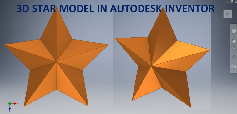 Autodesk Inventor 中的三维星形模型
