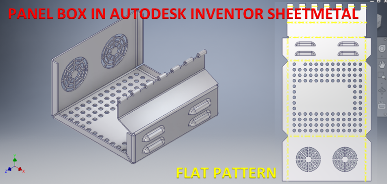 Inventor 钣金中的面板框
