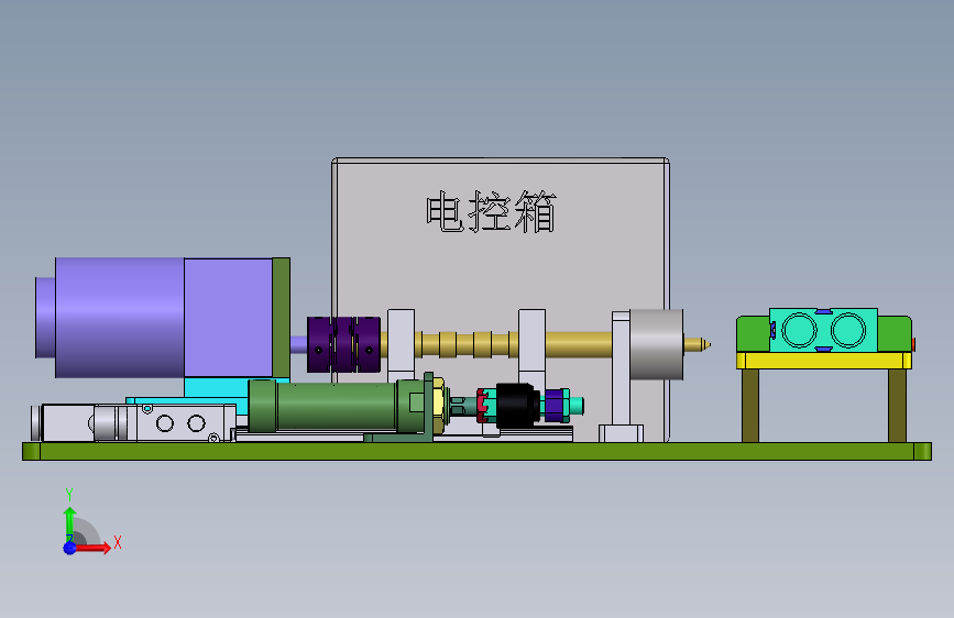 管成型工装 正面视图