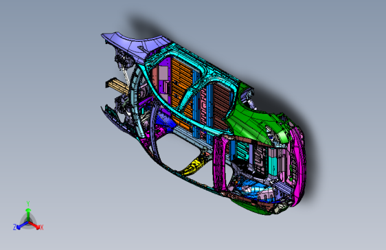 特斯拉MODEL S车身本体结构