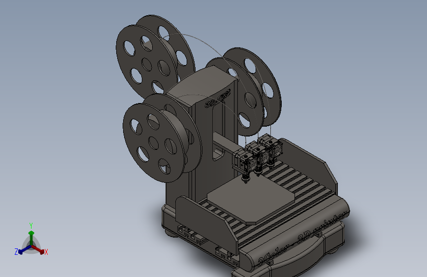 三色3D打印机