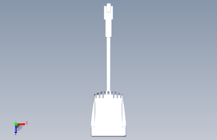 10瓦LED发光器- 225 '点光束- 9-48VDC - 900流明- UL认证-螺柱安装防爆 俯视图