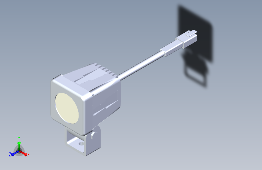 10瓦LED发光器- 225 '点光束- 9-48VDC - 900流明- UL认证-螺柱安装防爆 主视图