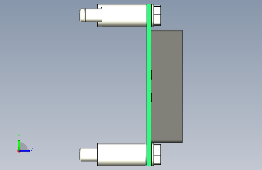 液晶屏16x2 左侧视图