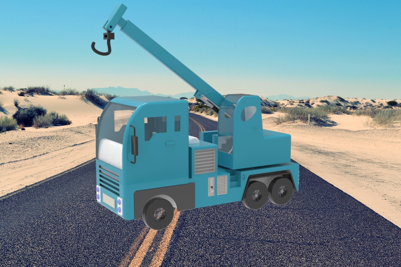 道路工程车吊车