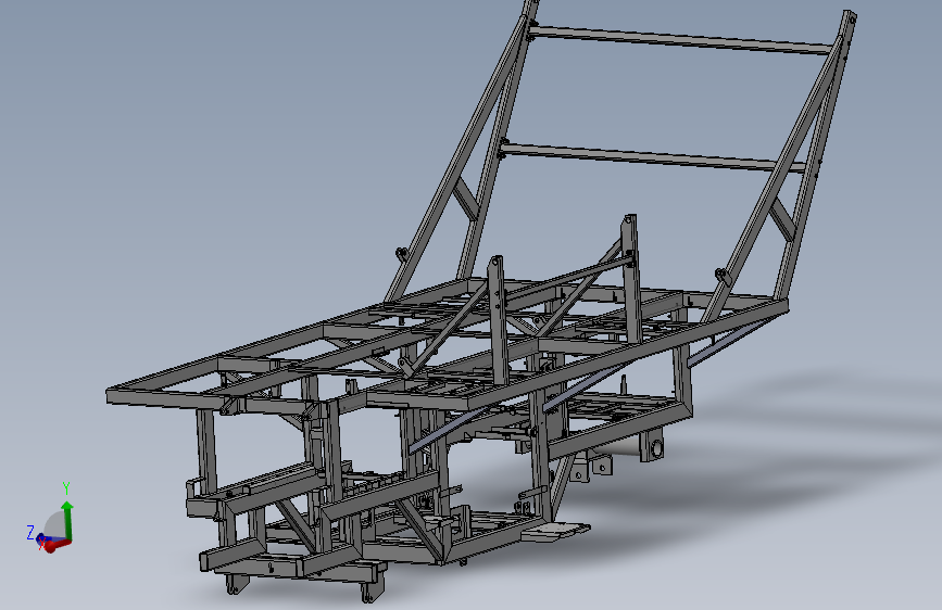 玉米收割机机架焊合