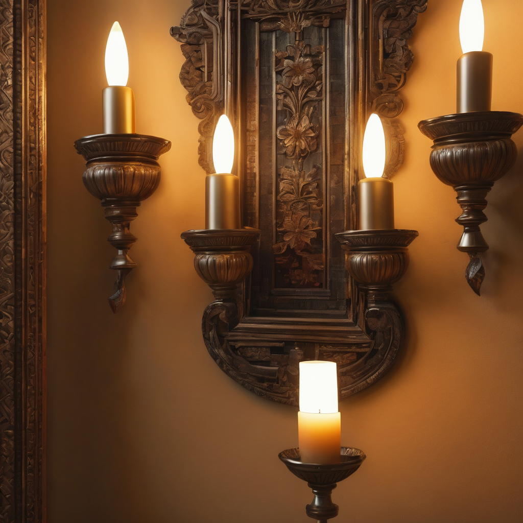 风格的壁灯
