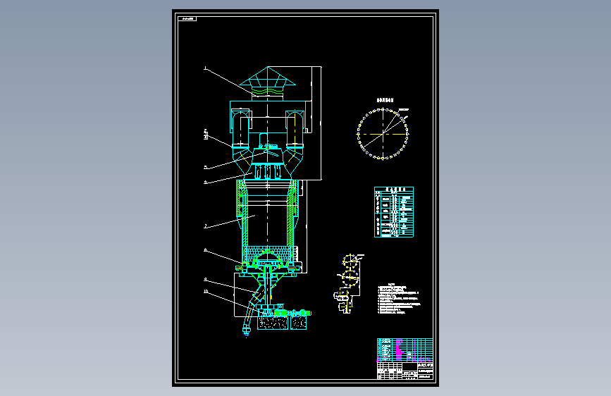S0161-JLY3809机立窑（总体及传动部件）设计(cad+说明书)
