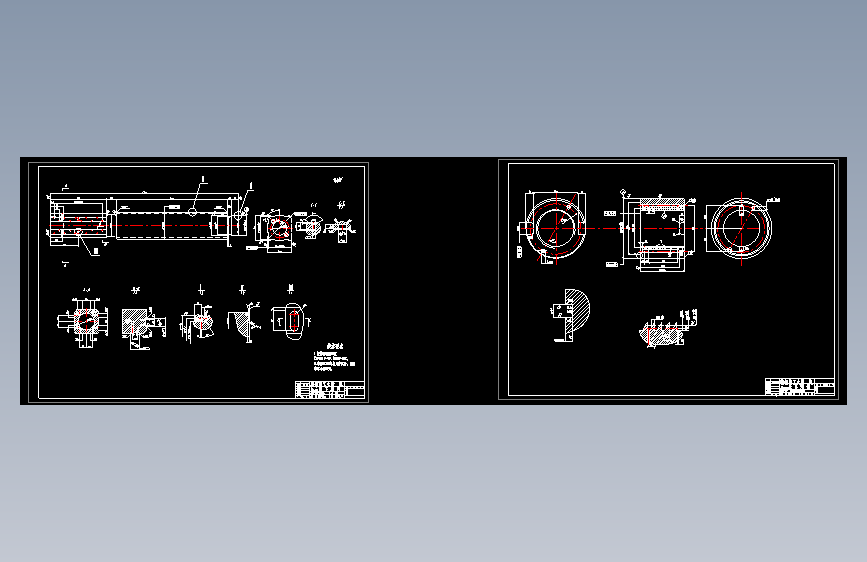 S0279-φ950可逆式轧机压下装置设计(cad+说明书) 主视图