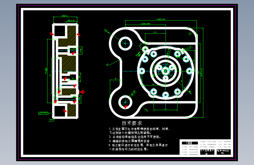 S0394-冲大小垫圈复合模 主视图