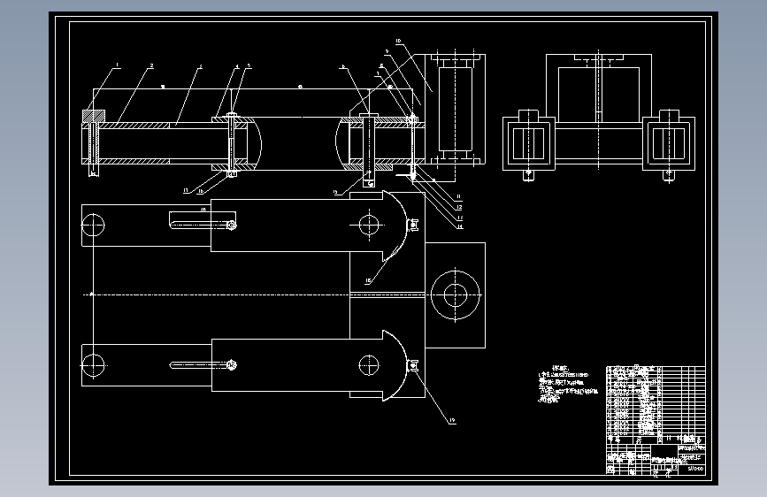 S0491-双柱式机械式举升机设计(cad+说明书)