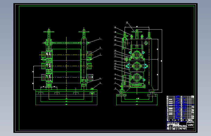 S0706-小型轧钢机设计(cad+说明书)