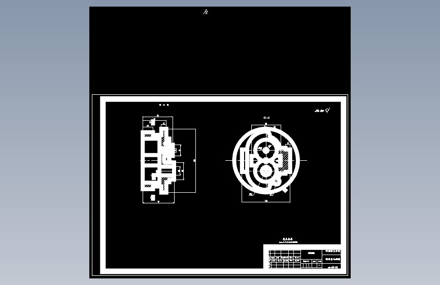 S0813-工艺夹具-齿轮泵泵体工艺及加工Φ14、2-M8 孔夹具设计 主视图