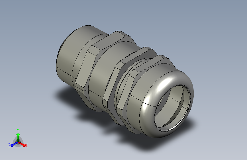 防爆电缆压盖,1-1-2 NPT,镀镍黄铜,0.87-1.26 外径,C1D1 ATEX IEC Ex N4X