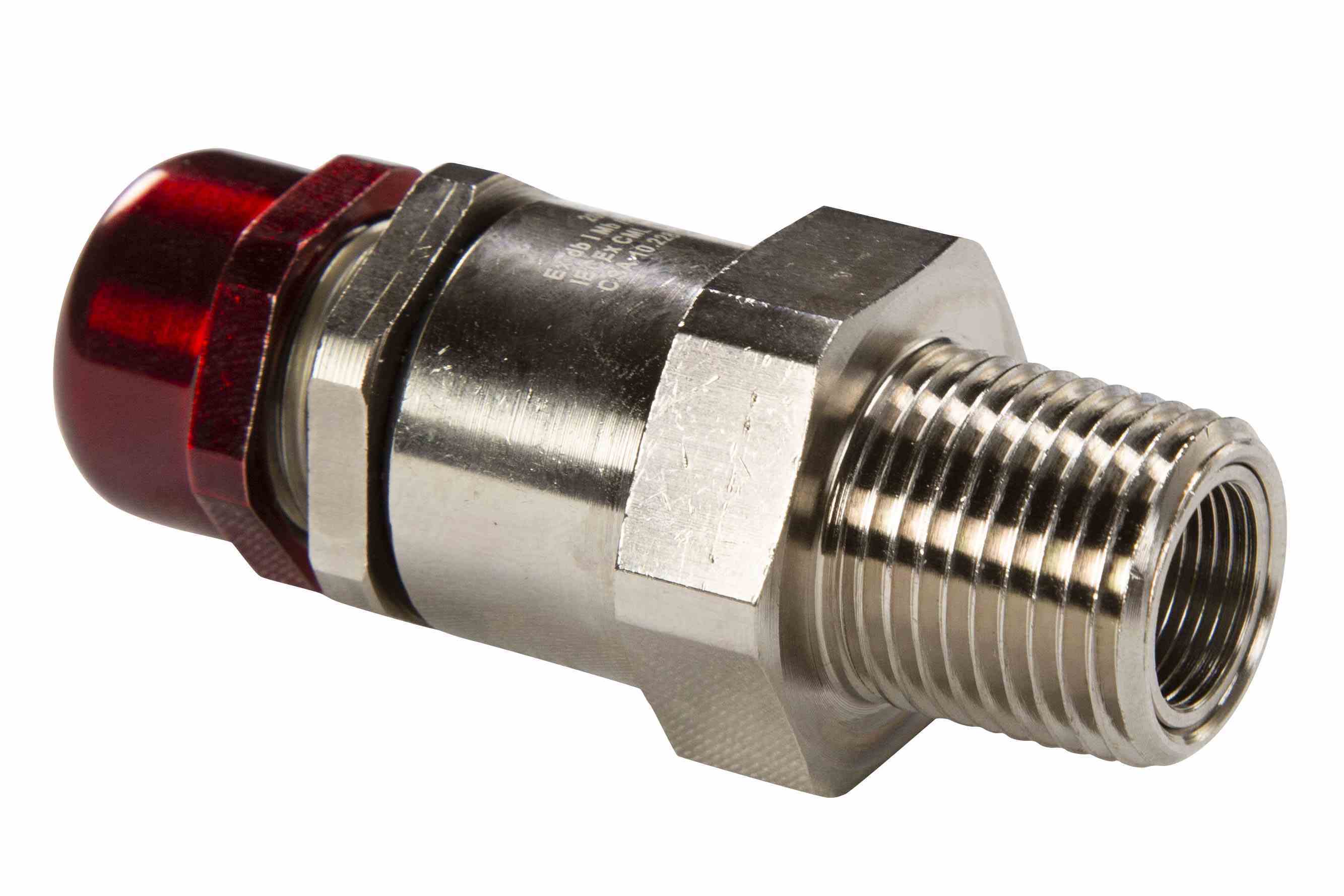 防爆电缆压盖,1-1-2 NPT,镀镍黄铜,0.87-1.26 外径,C1D1 ATEX IEC Ex N4X