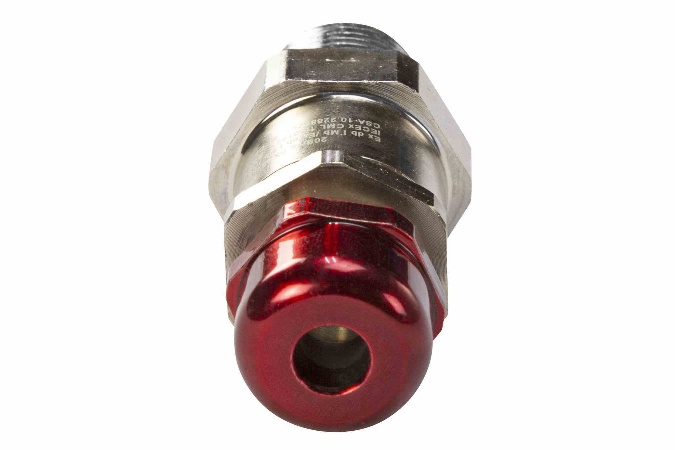 防爆电缆压盖,1-1-2 NPT,镀镍黄铜,0.87-1.26 外径,C1D1 ATEX IEC Ex N4X