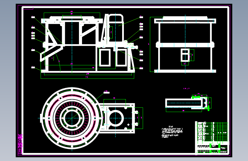 S1484-电动机下置式锤式破碎机设计(cad+说明书)