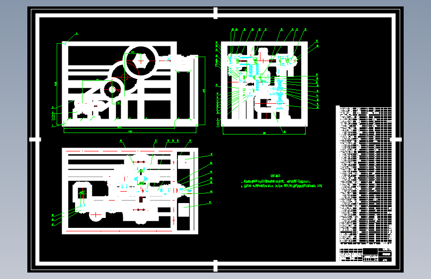 S1847-钢筋切断机设计(cad+说明书) 主视图