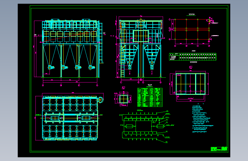 T0086-煤磨除尘器PPC96-2&times;8M总图