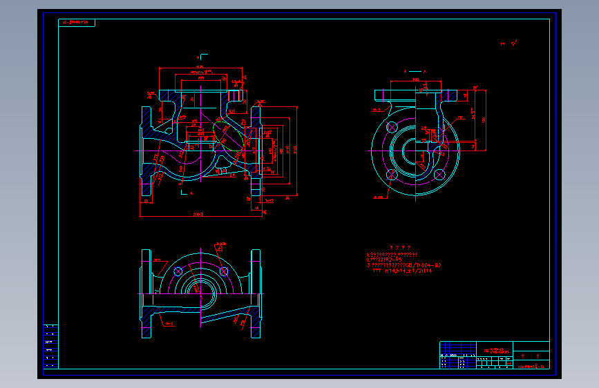 T0302-截止阀PN40DN15-DN250全套 CAD
