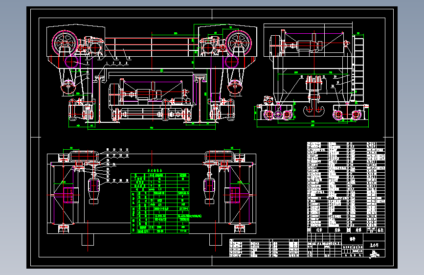 T0464-2X75t门式起重机总图