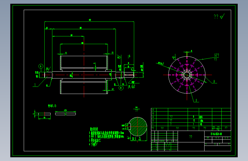 T0958 钢性叶轮给料机图纸 Autocad 2000 模型图纸下载 懒石网