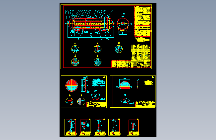 T1266-180平方米换热器Dn1000
