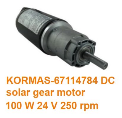 KORMAS-67114784 DC太阳能齿轮马达100 W 24 V 250 rpm