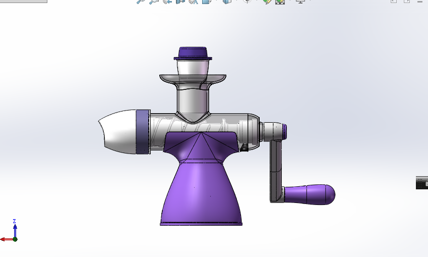 榨汁机三维加动画