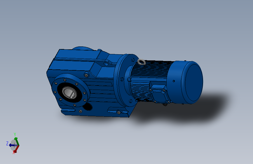 KA47空心轴安装螺旋锥齿轮减速机KA47-Y0.18-4P-85.12-M1-0°-A