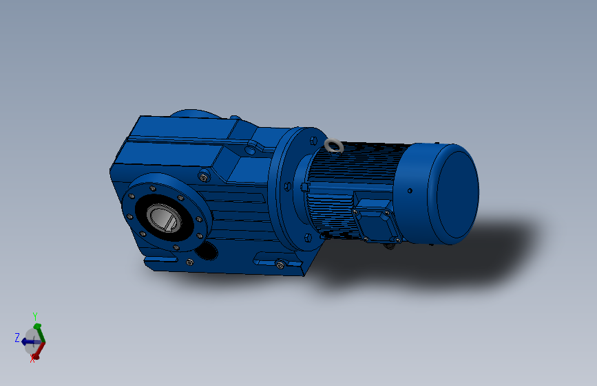 KA47空心轴安装螺旋锥齿轮减速机KA47-Y0.25-4P-85.12-M1-0°-A