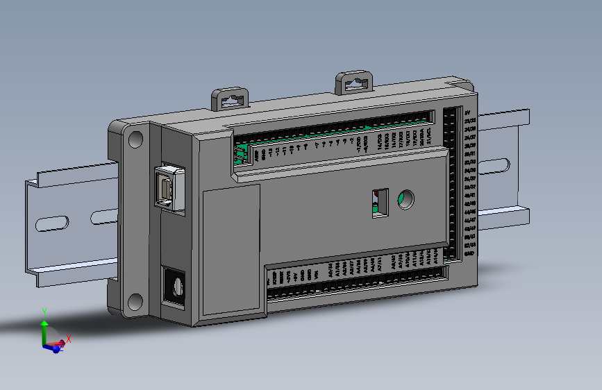 Arduino Mega 导轨安装外壳