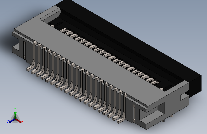 WR-FPC连接器， 20针， 0.5mm SMT ZIF水平
