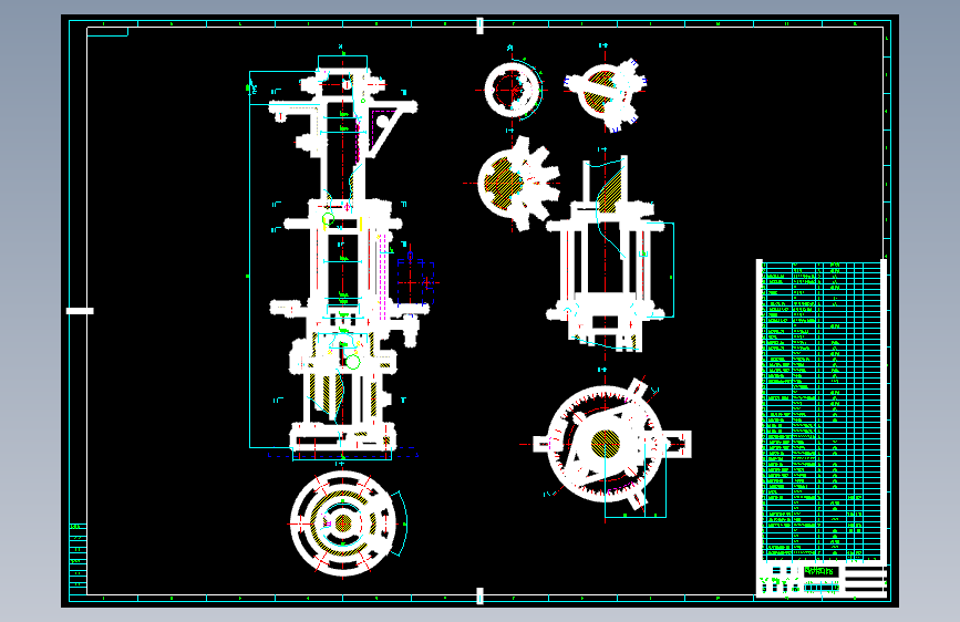 玻璃磨安全角机构设计【9张CAD图纸】_AutoCAD 2004_模型图纸下载 – 懒石网