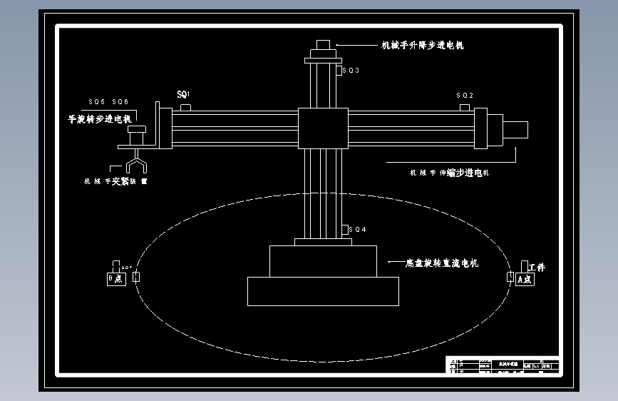 基于PLC的机械手控制设计-三菱FX1N－60MR【7张CAD图纸+文档】