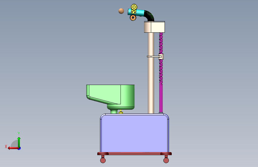 乒乓球发球器的结构设计-动画仿真（含三维SW模型+6张CAD图纸+说明书）