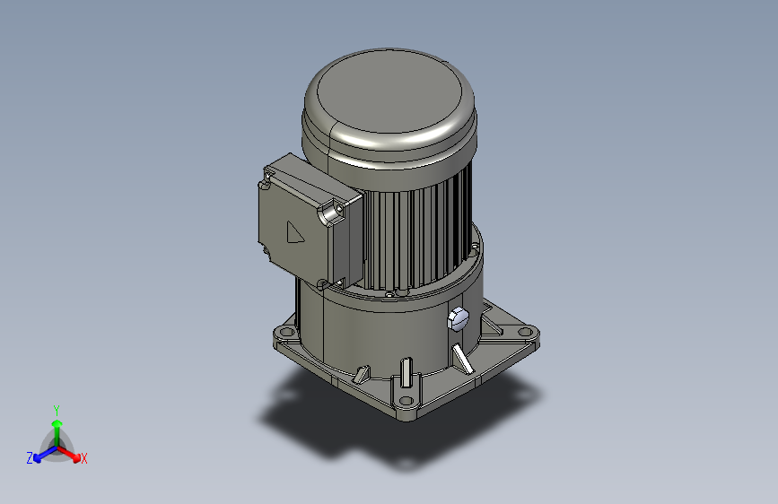 0.1KW-CV型立式三相铝毂（刹车）马达减速机_CV22-100