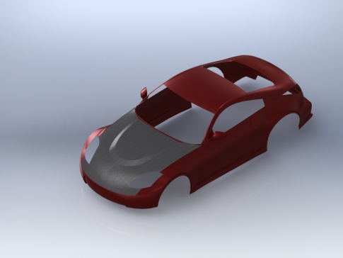 尼桑轿车精美车身壳模型 NISSAN