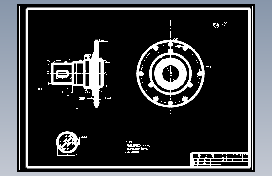 NGW行星减速器的设计【8张CAD图纸】_AutoCAD 2004_模型图纸下载 – 懒石网